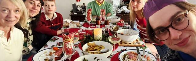 During the holidays, I host my friends and family together. We all enjoy being together, and the dynamics are more fun.