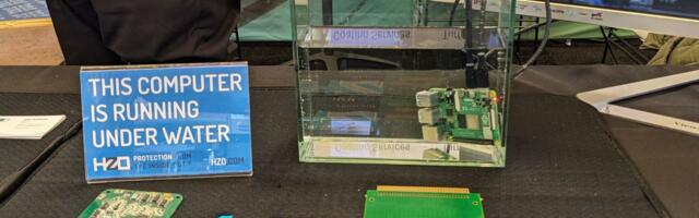 Vapor coating lets Raspberry Pi run under water without slimy or sticky feeling