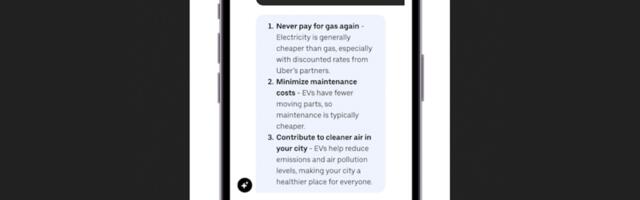 Uber is plugging ChatGPT into EVs