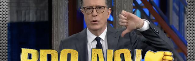 Stephen Colbert reacts to Punch the Monkey getting a girlfriend