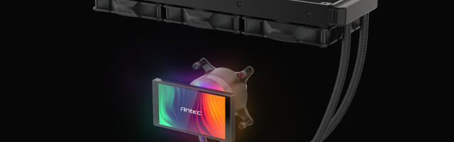 This bonkers Antec Vortex View AIO Cooler has a 360-degree rotatable 5-inch display
