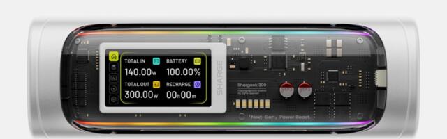 Sharge’s new power bank can charge two laptops while putting on a light show