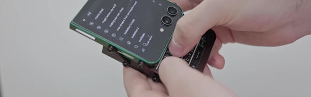 This guy made his own slider phone out of a broken Z Flip 5 and BlackBerry keyboard
