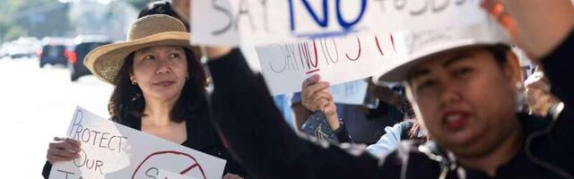 Cardroom employees protest another California bill aimed at non-tribal gambling