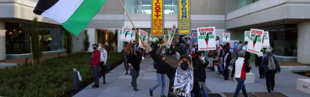 Pro-Palestinian demonstrators disrupt Chevron shareholder meeting