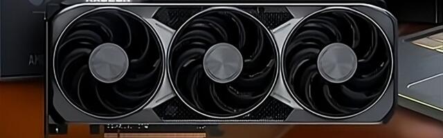 Radeon RX 9070 XT reference design purportedly revealed — RDNA 4 GPU emerges with black shroud with a triple fan cooler design