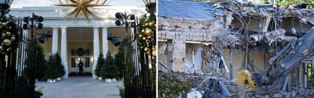 Photos show the White House East Wing before and after demolition began to make way for Trump's ballroom