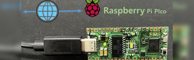 Custom Raspberry Pi Pico project supports Ethernet over USB-C