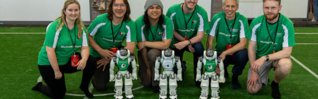 Ireland’s ‘RoboÉireann’ Robot Soccer Team wins international RoboCup Challenge Shield