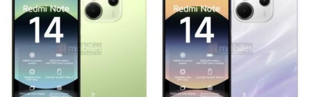 Redmi Note 14 4G and Redmi Note 14 Pro 4G leak brings renders and specs