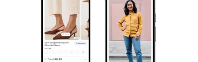Google’s AI try-on imagines your feet in new shoes