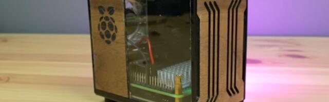 Raspberry Pi 5 powers personal cloud server in a custom laser-cut case