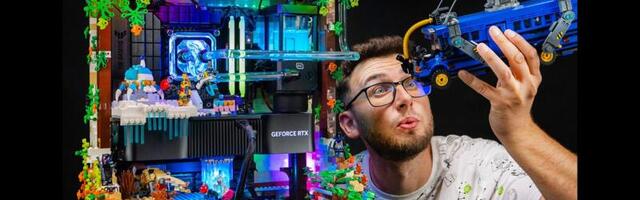 Modder builds RTX 4080 Super-powered Lego Fortnite PC