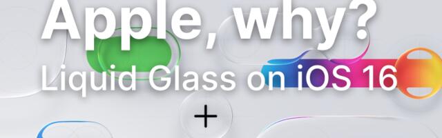 «Liquid Glass» на iOS 16: шейдеры — легко, а скриншоты — боль