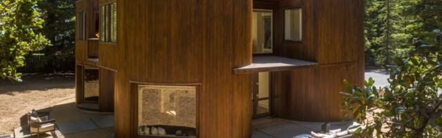 Photos: Unusual Woodside home shaped by giant redwood water barrels listed for $5.3 million