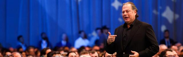 A recording of CEO Marc Benioff's keynote was posted on Salesforce's internal site. His jokes about ICE weren't included.