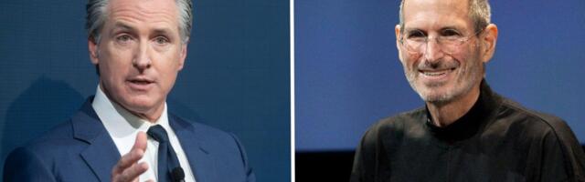 Gavin Newsom recounts Steve Jobs giving him and Google's founders an early peek at the first iPhone