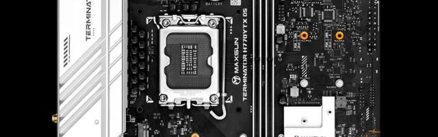 Maxsun has another wide "YTX" motherboard for Intel CPUs — Terminator H770YTX D5 arrives with backside connectors and DDR5-8000 support