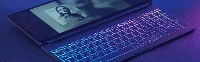 I can't believe no one has stuck an RGB keyboard to a touchscreen monitor before - it's just a shame it doesn't have a battery