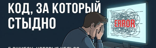 Код, за который стыдно: 5 ошибок, которые нельзя допускать в Python