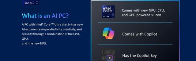 Intel confirms Microsoft Copilot will soon run locally on PCs, next-gen AI PCs require 40 TOPS of NPU performance