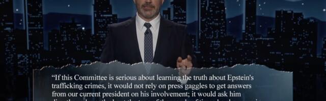 Jimmy Kimmel reacts to Hillary Clinton being forced to testify on Epstein