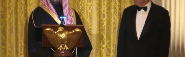 Saudi crown prince jokes about prediction bets during White House visit