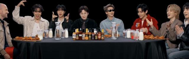 Milk, tears, and Digimon: BTS Hot Ones episode was pure chaos