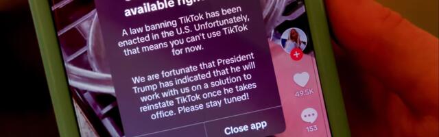 TikTok goes dark across US