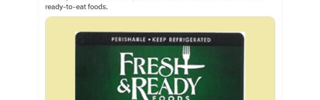 California company recalling several ready-to-eat food products after listeria outbreak