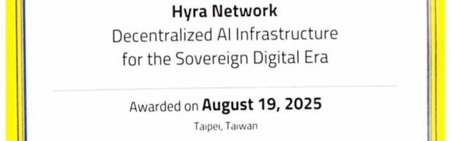 Hyra Network Wins Prestigious Chairman’s Award 2025 at WITSA Global AI Summit