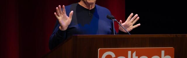 Bill Gates tells an audience at Caltech that the doomsday scenario is wrong