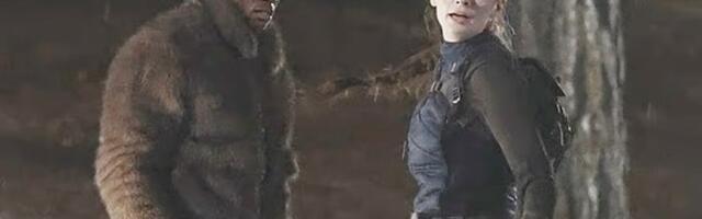 Lara rides a motorbike in latest set photos from Amazon's live-action Tomb Raider series, joined by a rather sharply dressed Zip