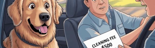 Service animal hair in a rental car: Can Hertz demand $500 to clean it?