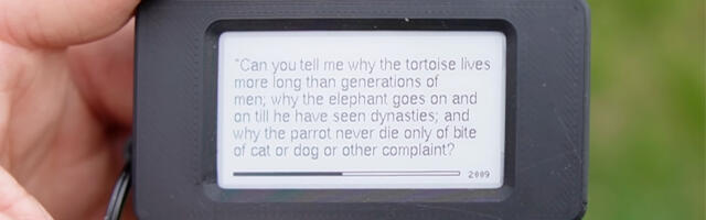 This is the tiniest e-reader in the world, and you can build one yourself