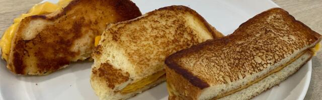 I tried grilled cheese sandwiches from Sonic, Shake Shack, and Five Guys. My favorite was also the least expensive.