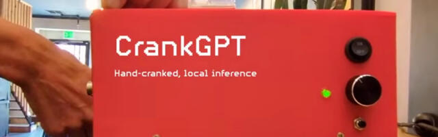 CrankGPT is a private AI chatbot that’s powered entirely by your hand