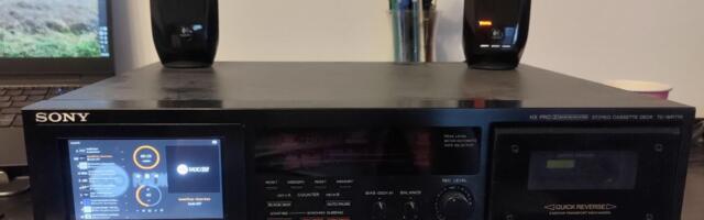 Raspberry Pi turns an old Sony tape deck into a wireless media streaming platform