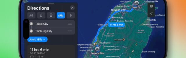 Apple Maps Cycling Directions Expand to Taiwan and Hong Kong