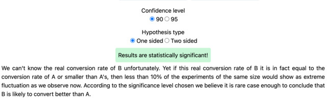 How to choose the appropriate level of statistical significance for an AB-test