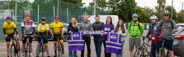 Plaudits from pedallers on the Version 1 cycle in aid of Cork ARC Cancer Support House