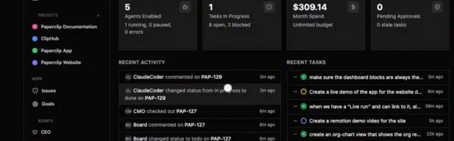 Ваша личная ИИ-корпорация: Paperclip сам нанимает ИИ-агентов, распределяет задачи, соблюдает дедлайны и бюджет