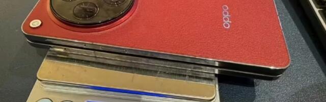 The Oppo Find N3 weight and thickness measured in live photos