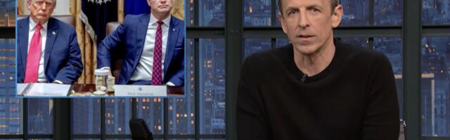 Seth Meyers calls out Trump and Republicans clashing over the word war