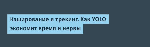 Кэширование и трекинг. Как YOLO экономит время и нервы