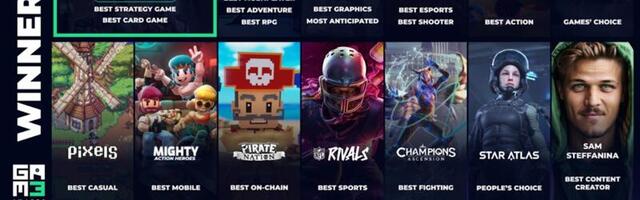 Gam3 reveals the best blockchain games of 2023