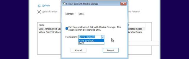 New advanced filesystem format option found in Windows 11 preview build — ReFS supports up to 35 petabytes