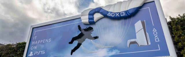 Sony is going whole hog on the weird ad campaigns again with its 'It Happens on PS5' campaign - that you'll get to see in real-life locations