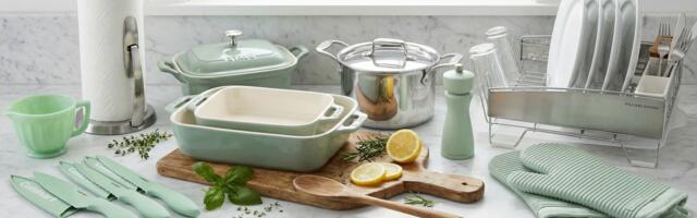 Bring KitchenAid's official color of the year into your home with mint green and brushed stainless steel accessories — from just $1.49