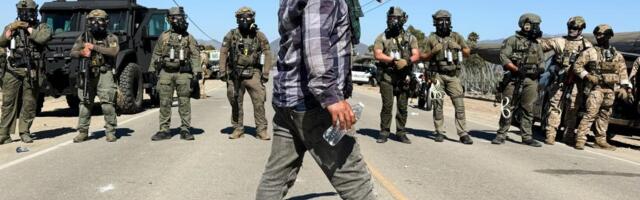 Protesters and federal agents clash during raid at California farm
